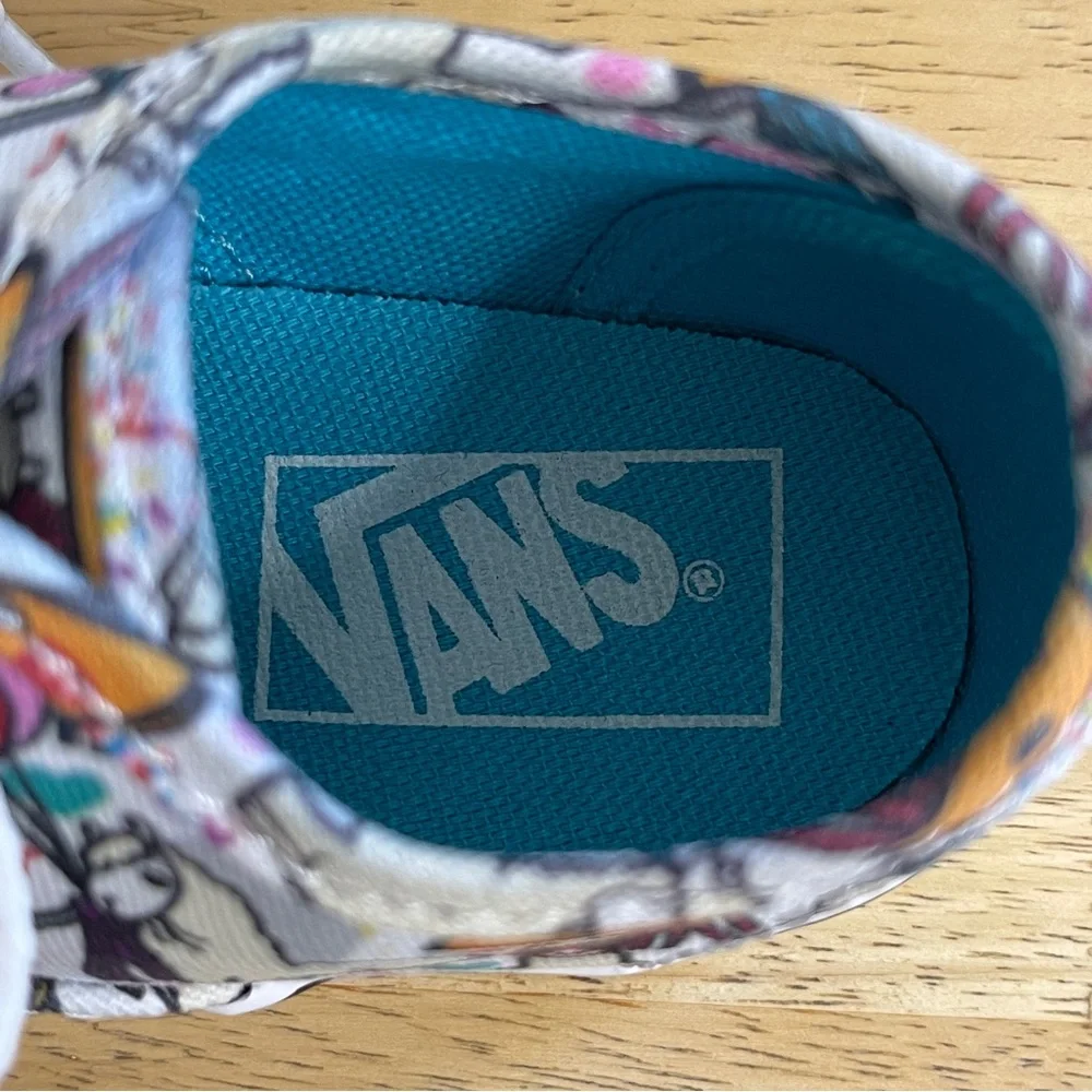 Vans Toddler Llama Taco Party Print Lace Up Athletic Sneakers Size 7.0
